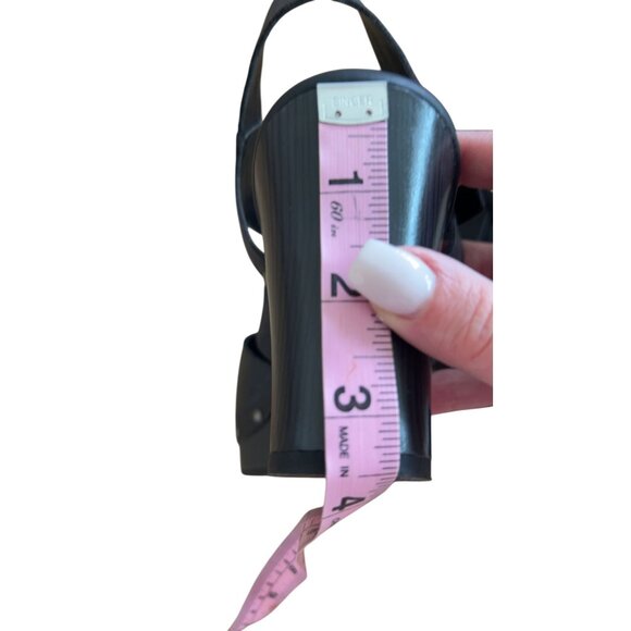 Korks Abloom black‎ studded strappy clog size 9.5 - Picture 6 of 8